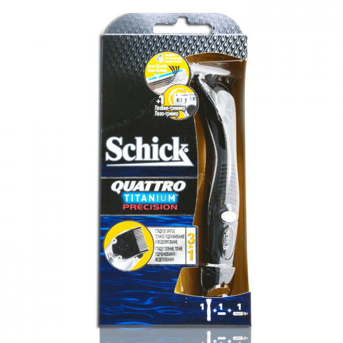 Schick QUTTRO Titanium FREESTYLE 3in1 (Trimmer + 1 cassette)