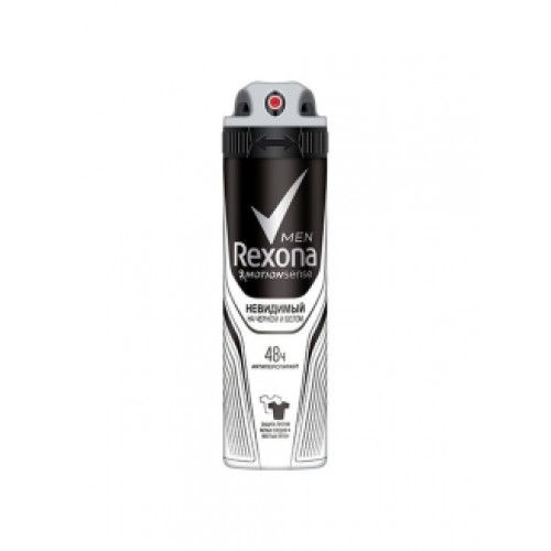 Rexona Spray 150ml Men's Invisible on Black and White