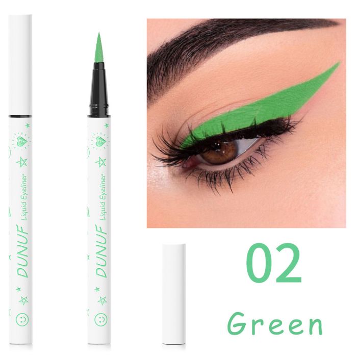 Color Waterproof Eyeliner DUNUF Liquid liner 02