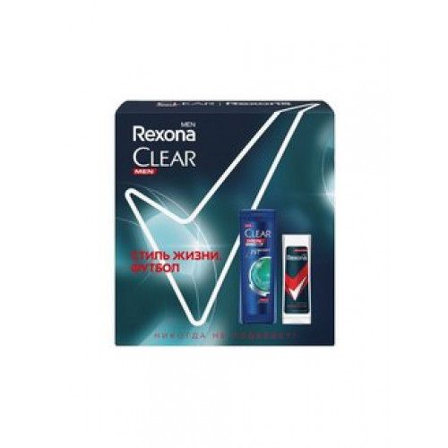 Unilever Clear+Rexona Men's Set (shampoo 200ml+g/d 180ml)