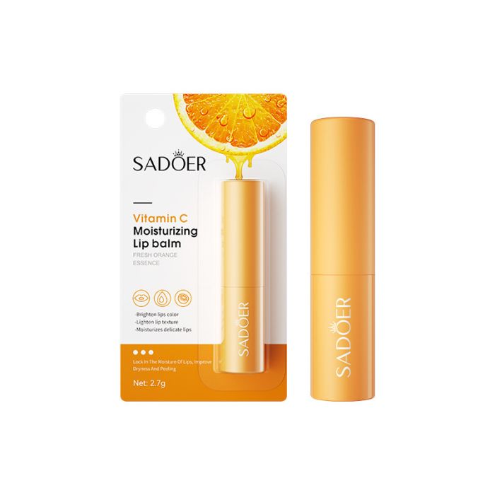 Lip Balm with orange extract and vitamin C SADOER Vitamin C Moisturizing Lip Balm, 2.7g