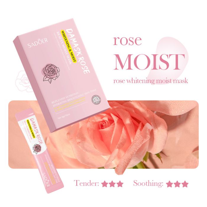 SADOER Damask rose whitening & moisturizing mask, 6 g