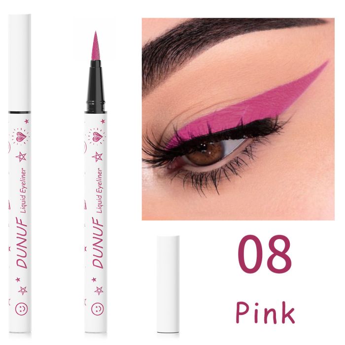 Color Waterproof Eyeliner DUNUF Liquid liner 08