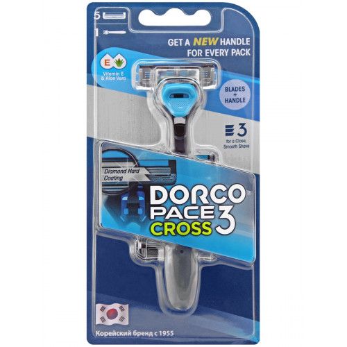 Dorco PACE 3 CROSS TRC 1005 (machine + 5 cassettes)