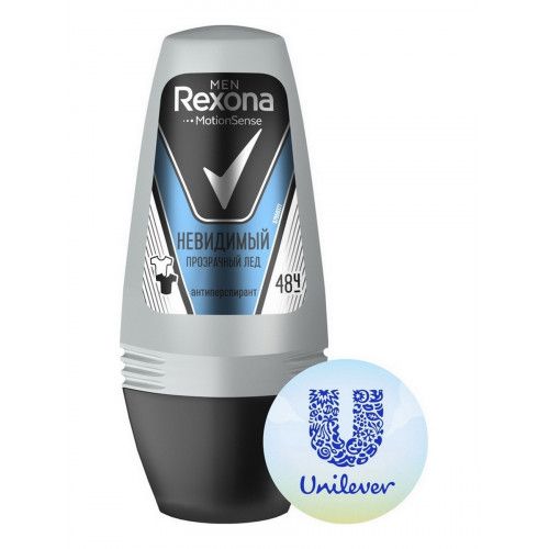 Rexona deo-roll 50 ml Men's Invisible Transparent Ice