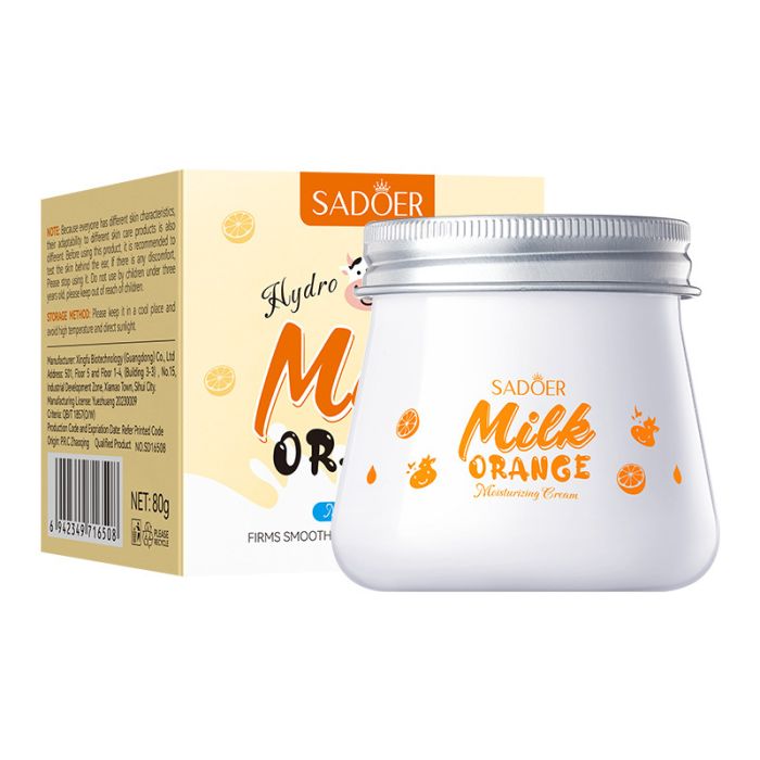 SADOER Milk Orange Moisturizing Cream, 80 gr.