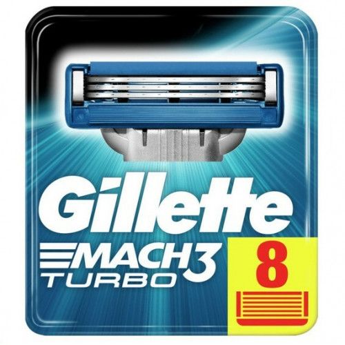 Gillette Mach3 Turbo (8pcs) RusPack orig (plastic)