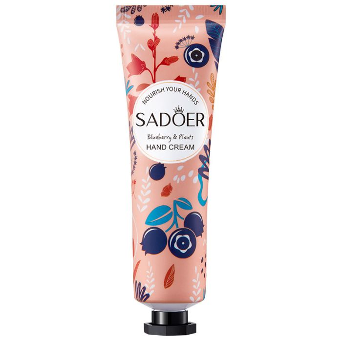 Hand cream with plant extracts, blueberry flavor SADOER blueberry & Plants hand cream, 30 g