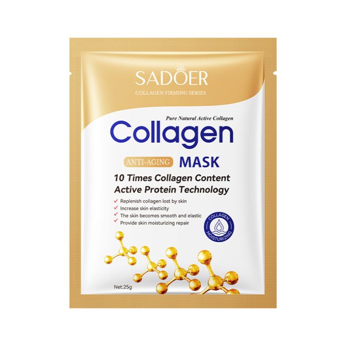 Tissue face mask with collagen SADOER Collagen Mask, 25 gr