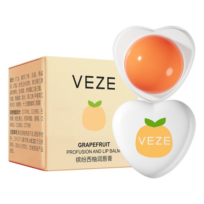 Fruit lip balm with grapefruit extract, heart-shaped, VEZE GRAPEFRUIT profusion and lip balm, 5,8gm