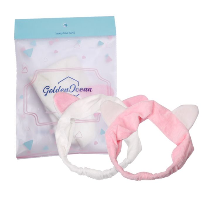 Cosmetic headband with ears