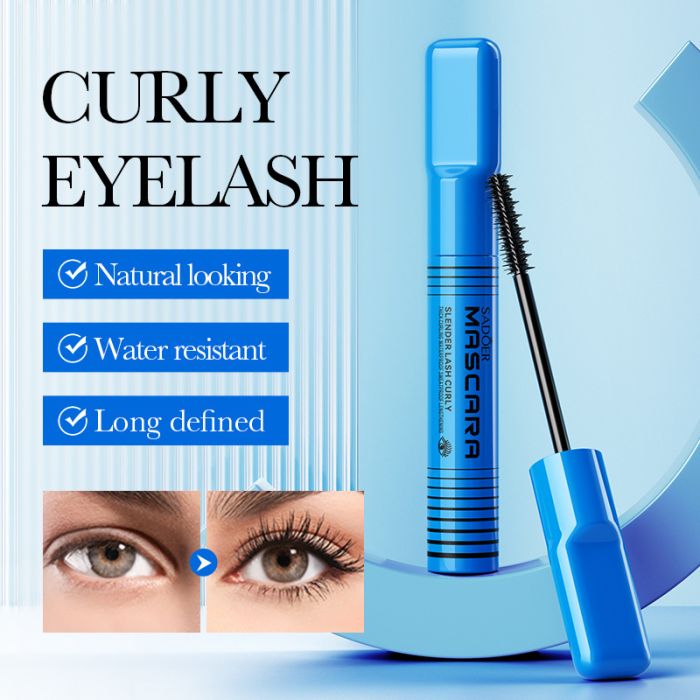 Waterproof SADOER Mascara Slender Lash Curly, 8 gr.