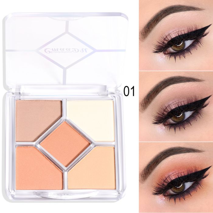 5-color eye shadow CmaaDU fives eyeshadows 01