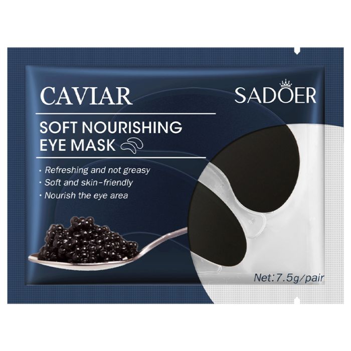 Hydrogel Nourishing Eye Patch with Black Caviar Extract SADOER Soft Nourishing Eye Mask 7.5 gm