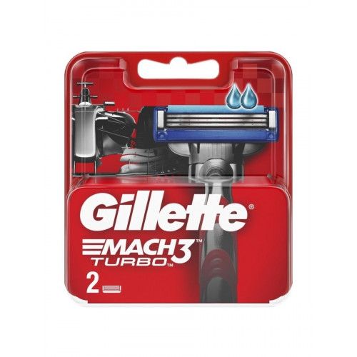 Gillette Mach3 Turbo (2pcs) RusPack orig (plastic)