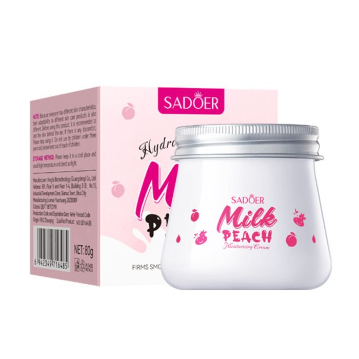 SADOER Milk and Peach Moisturizing Cream, 80 gr.