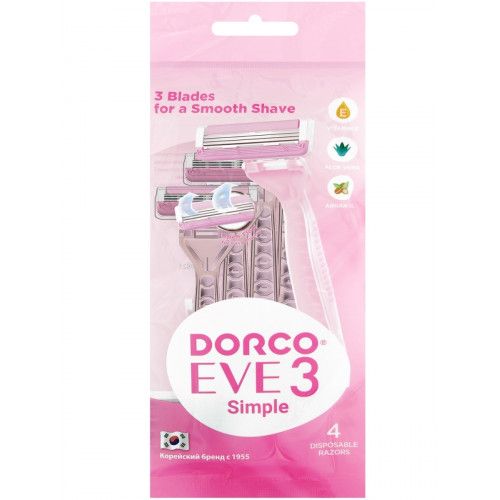 Dorco TRC200PK-4P EVE 3 Zhen 3 single blade with fusible head. (pack of 4pcs)