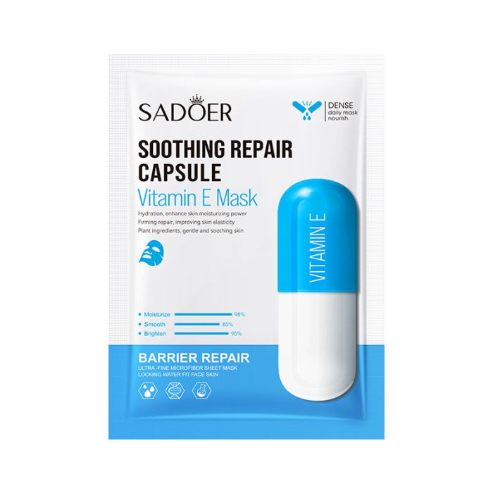 SADOER Soothing Repair Capsule Vitamin E Face Mask, 25g