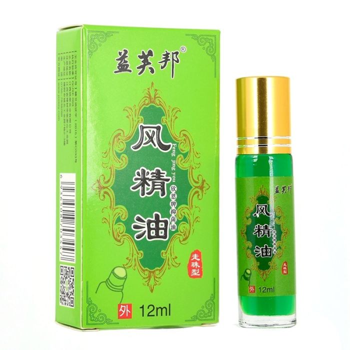 Yifubang universal balm for headaches and acute respiratory infections with ball applicator, 12 ml