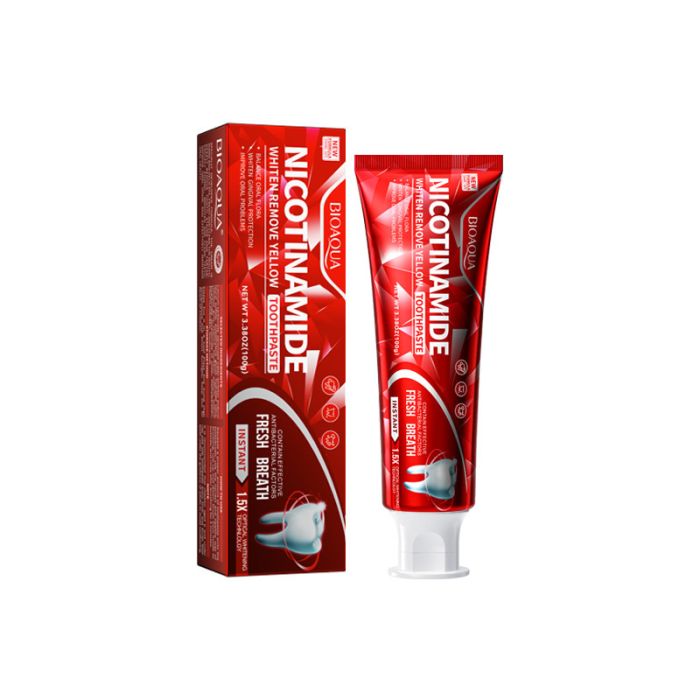 Toothpaste whitening toothpaste with niacinamide, 100g Bioaqua Nicotinamide Toothpaste, 100g