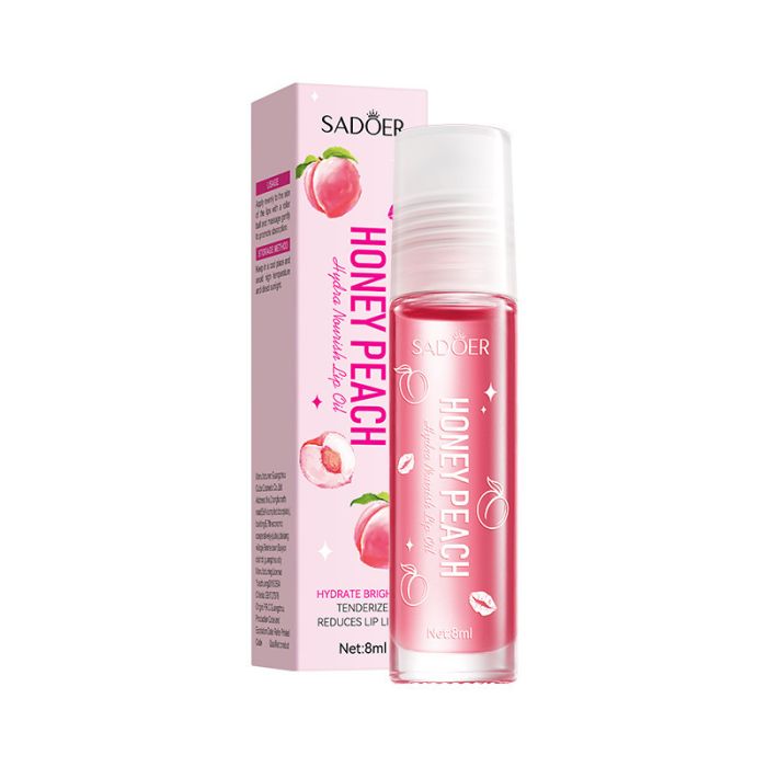 SADOER Honey Peach Hydra Nourish Lip Oil, 8ml