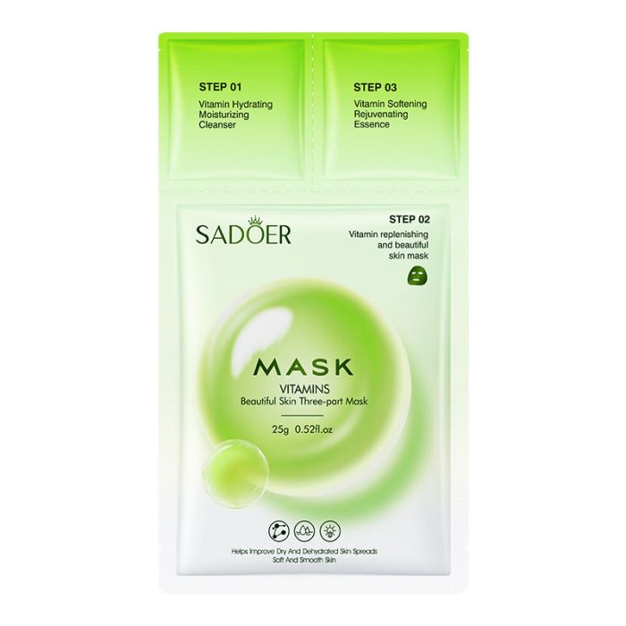 SADOER Vitamins Beautiful Skin Three-part Vitamin Complex Mask 0.8ml/0.8gr/25gr