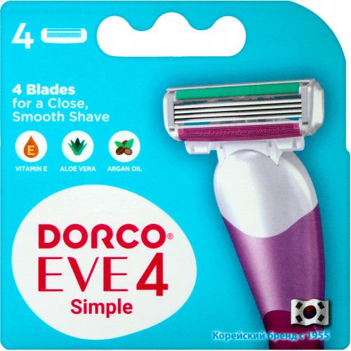 Replacement cassettes Dorco EVE 4 Simple (FRA2040) (4pcs)