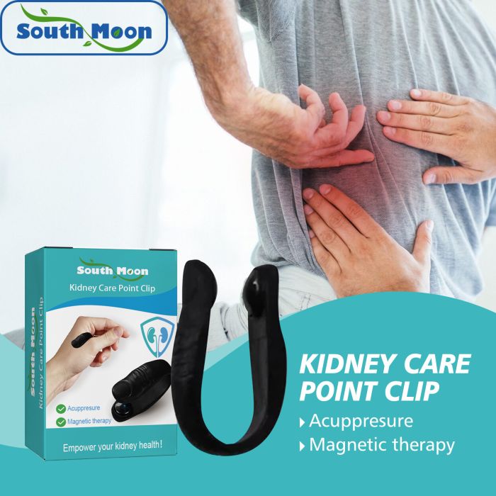 Acupressure magnetic clamp for kidney pain relief South Moon