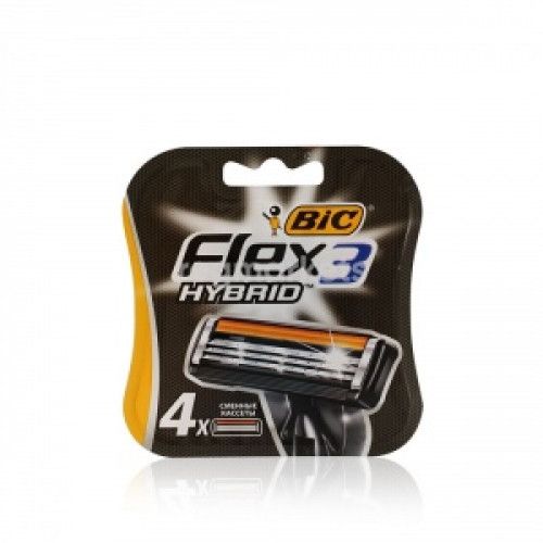 Bic Flex 3 HYBRID Replacement Cassettes (4 pcs) RusPack orig