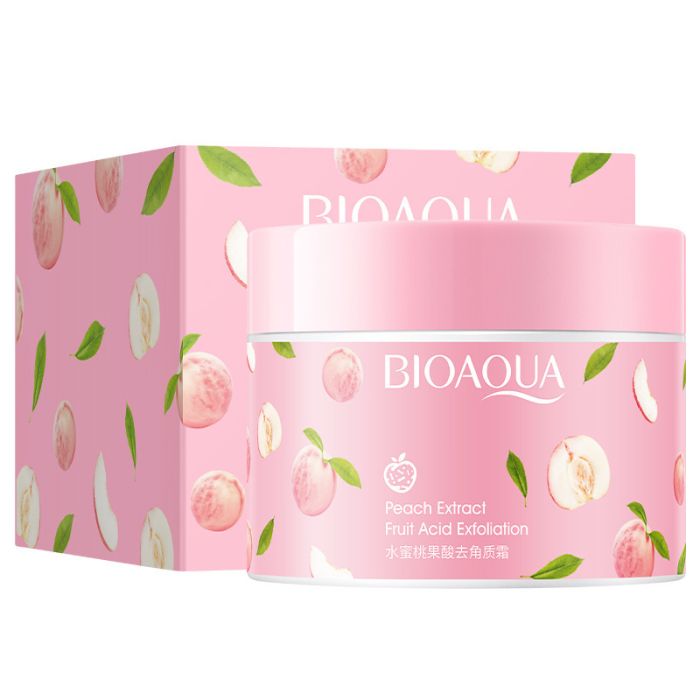 BIOAQUA Peach Extract Fruit Acid Peeling Scrub, 140g