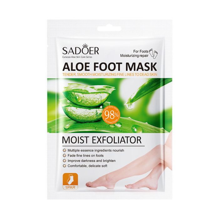 Peeling foot socks SADOER Aloe foot mask, 35 g