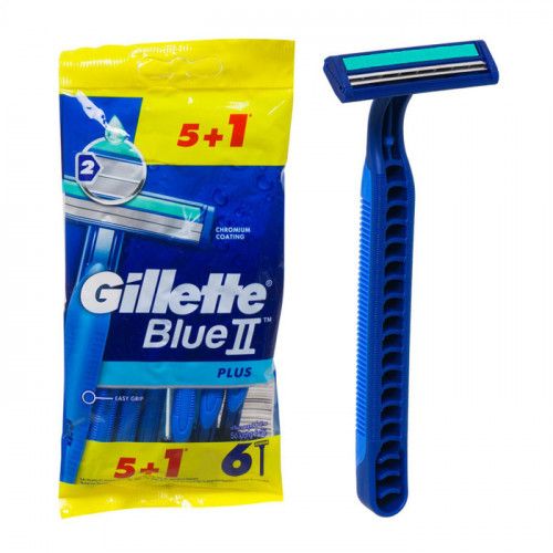 GILLETTE BLUE 2 PLUS Disposable Machines (6pcs)