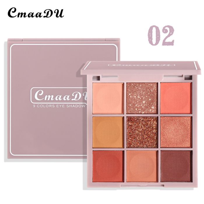 9-color eye shadow palette CmaaDU 9 colors eye shadow 02