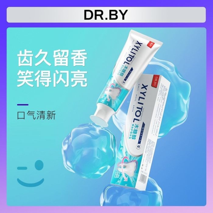 Toothpaste with xylitol to strengthen teeth and protect gums DR.BY toothpaste XYLITOL, 120 gr.