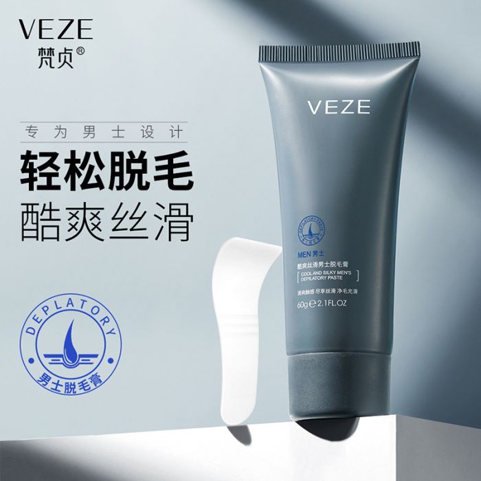 VEZE Cool And Silky Mens Depilatory Paste, 60 gr.