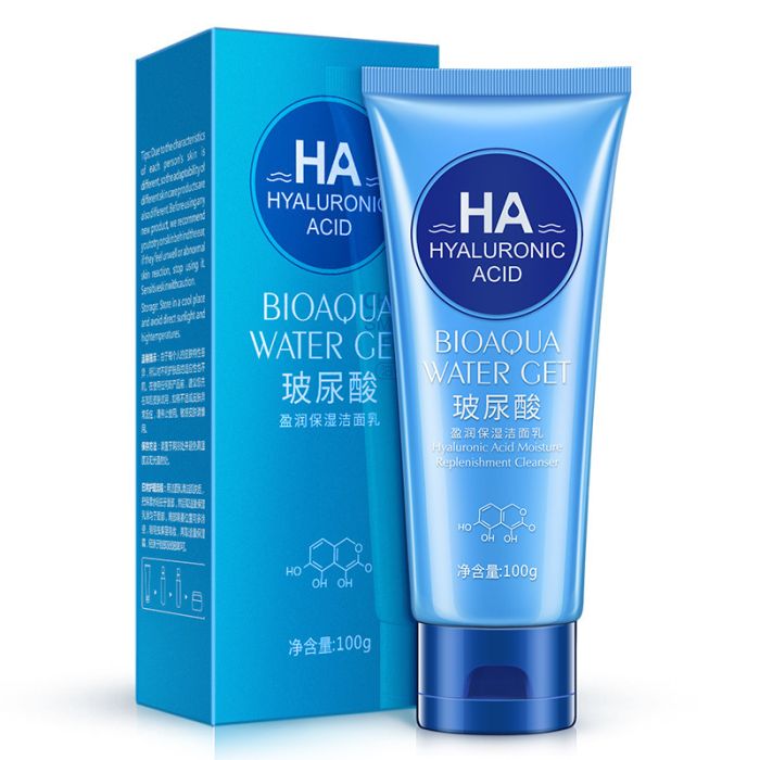 Washing foam with hyaluronic acid Bioaqua HA Hyaluronic Acid, 100g.