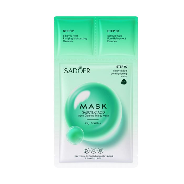 SADOER Salicylic Acid Acne Clearing Trilogy Mask 0.8ml/0.8g/25g