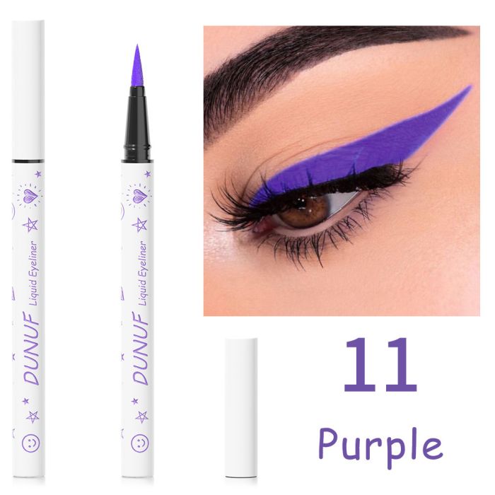 Color Waterproof Eyeliner DUNUF Liquid liner 11