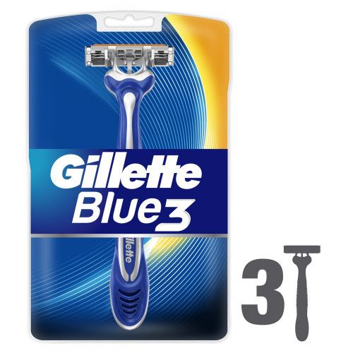 Disposable GILLETTE BLUE 3 (on blister) (3pcs)