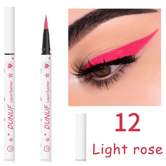 Color Waterproof Eyeliner DUNUF Liquid liner 12