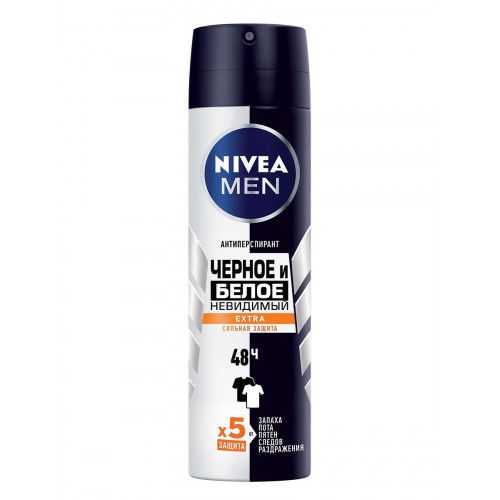 Nivea Deo spray for men (85388) Invisible for black, white Extra 150ml