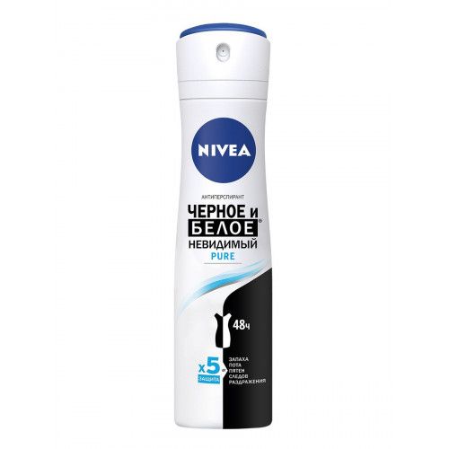 Nivea Deo spray for women (82230) Non-Visible Protection for black, white Pure 150ml