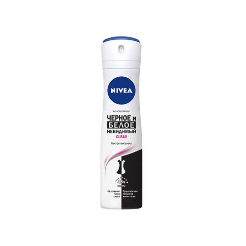 Nivea Deo spray for women (82237) Non-visible protection for black, white. Clear 150ml