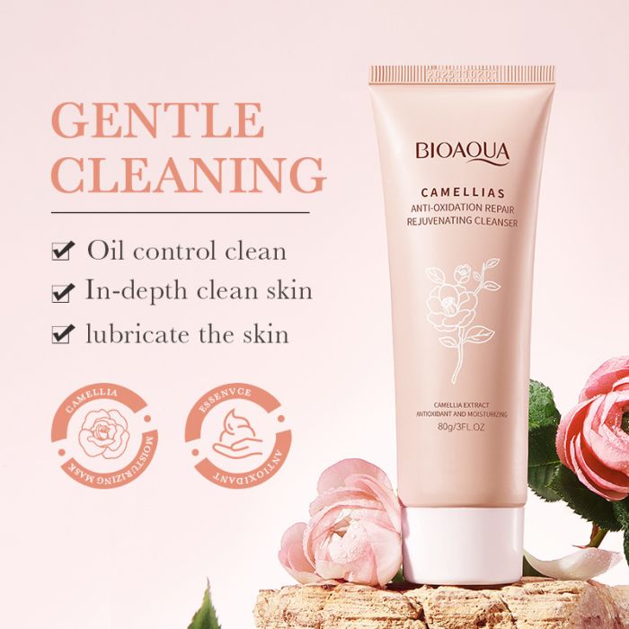 Bioaqua Camellias Anti-Oxidation Rejuvenating Cleanser with Camellia Extract.