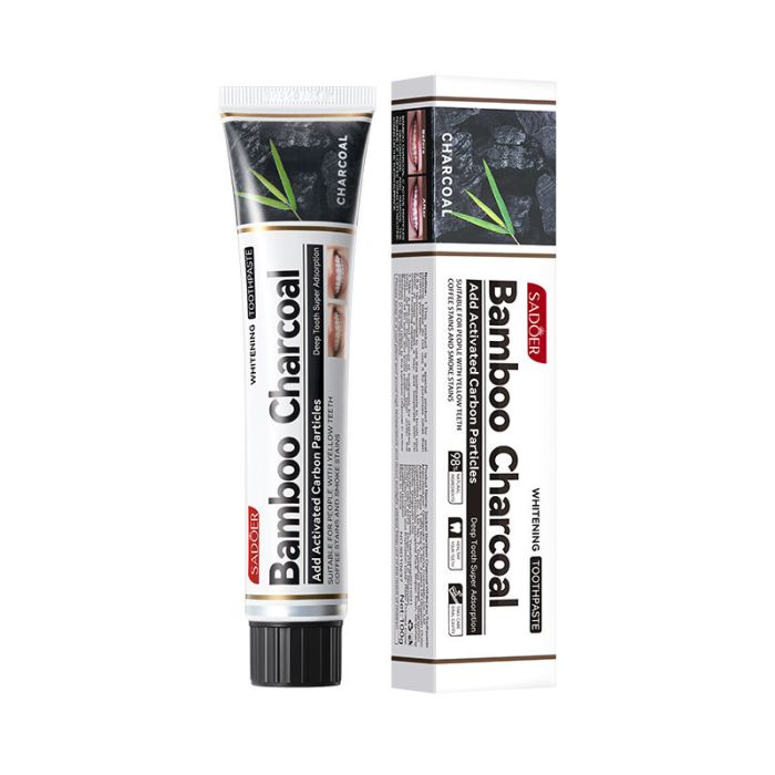 Bamboo Charcoal Whitening Toothpaste SADOER Bamboo Charcoal Whitening Toothpaste, 100 gr.