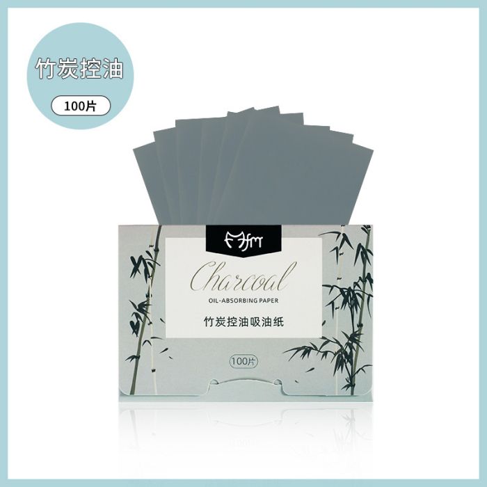 Mattifying wipes with bamboo charcoal, 100 pcs.