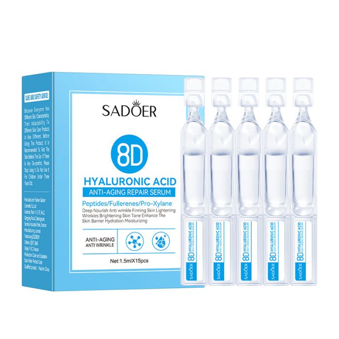 SADOER 8D Hyaluronic Acid Anti-AgingRepair Serum, 1.5 ml/15 pcs.