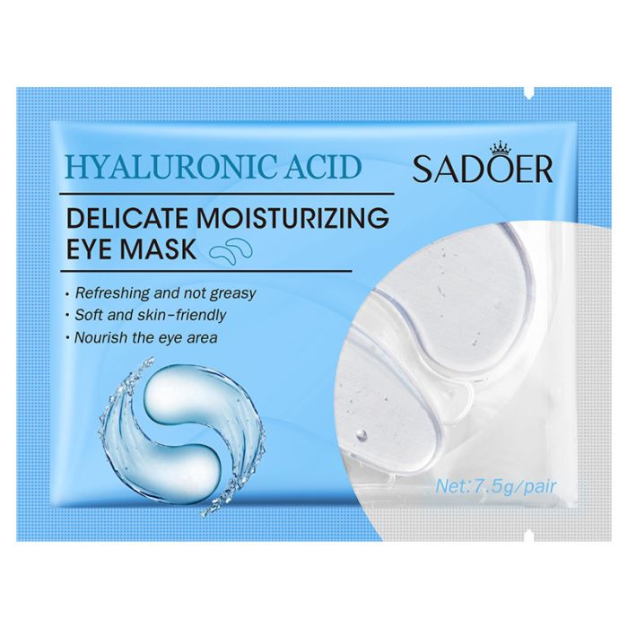 Hydrogel moisturizing eye patches with hyaluronic acid SADOER Delicate Moisturizing Eye Mask 7,5 gr.