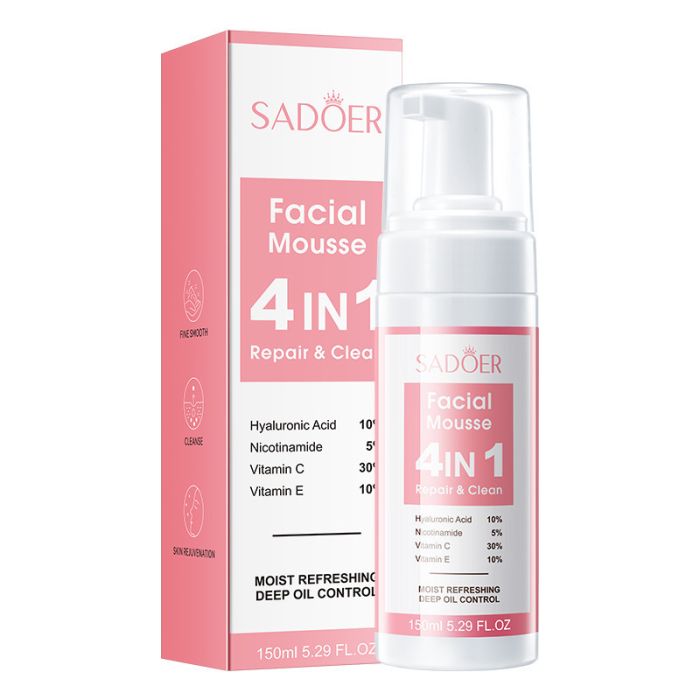 SADOER Facial Mousse 4 in 1 Repair & Clean, 150ml