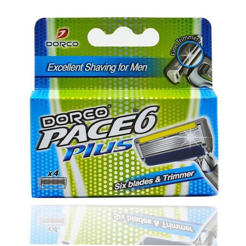 Dorco PACE 6 PLUS Replacement Cassettes (4pcs)